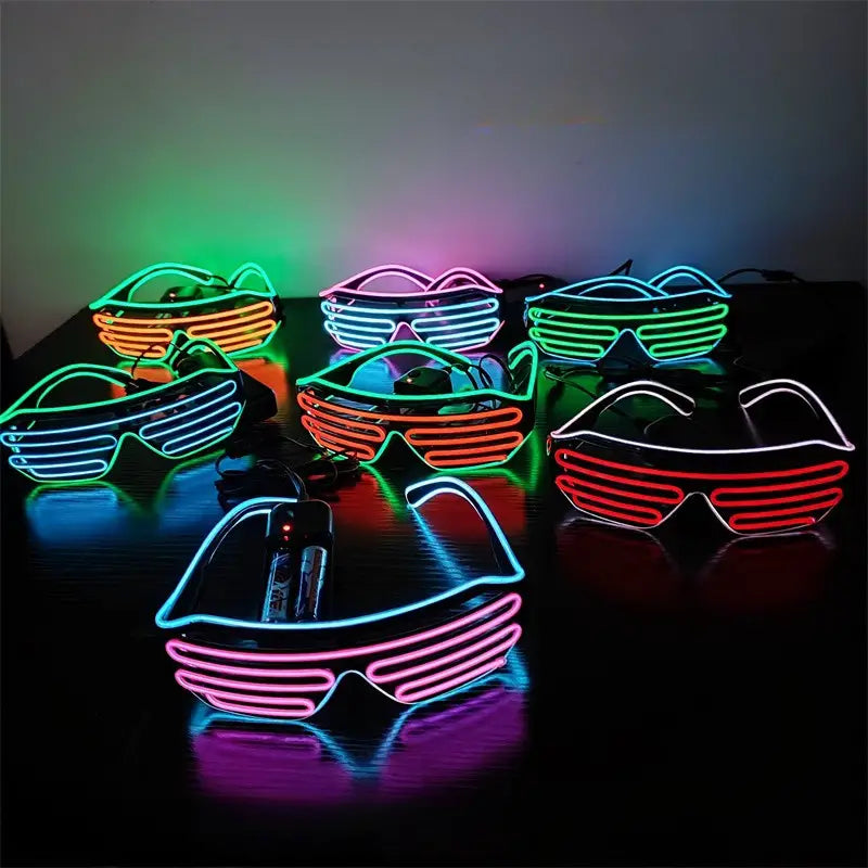 Flashing LED Wire Party Sunglasses