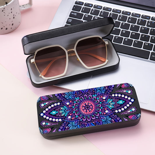 Mandala Diamond Painting Sunglass Case