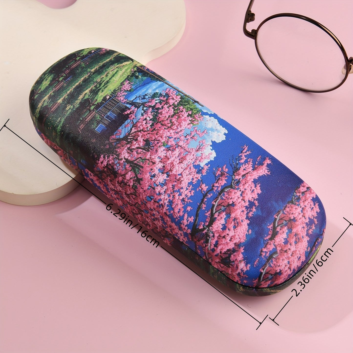 Cherry Blossom Print Fashion Sunglasses Case